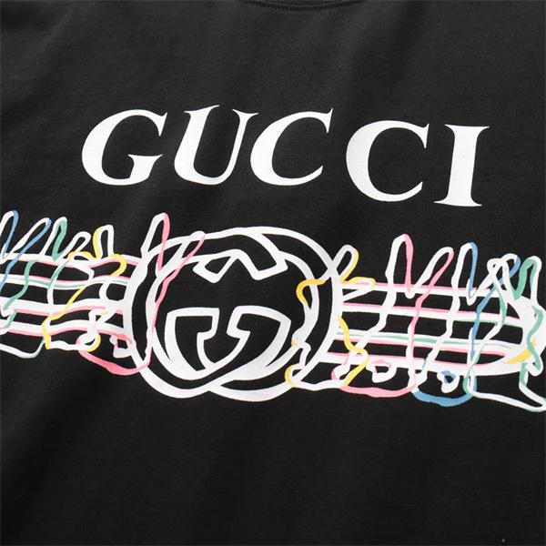 ロゴ入り フロントデザイン GUCCI グッチ コピー 半袖トップス 一枚で決まる デイリー主力 買い足し候補