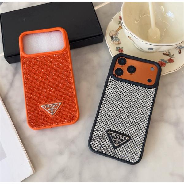 Prada プラダiPhone17ケースコピー スマホケース 全面保護 耐衝撃 落下防止  スタンド機能付き 
