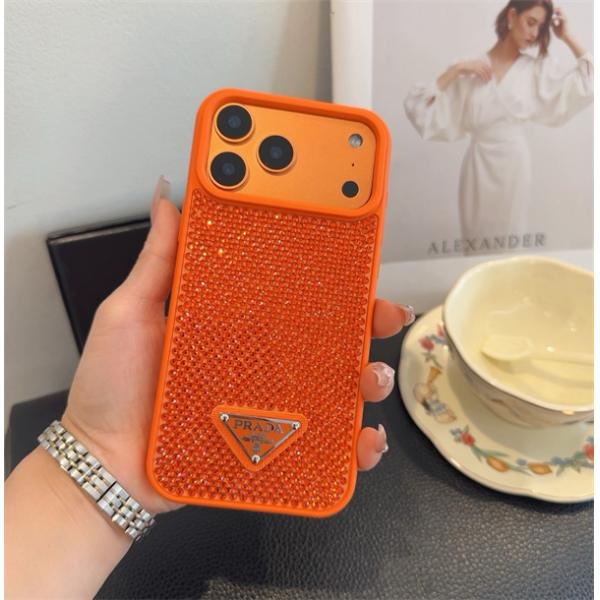 Prada プラダiPhone17ケースコピー スマホケース 全面保護 耐衝撃 落下防止  スタンド機能付き 
