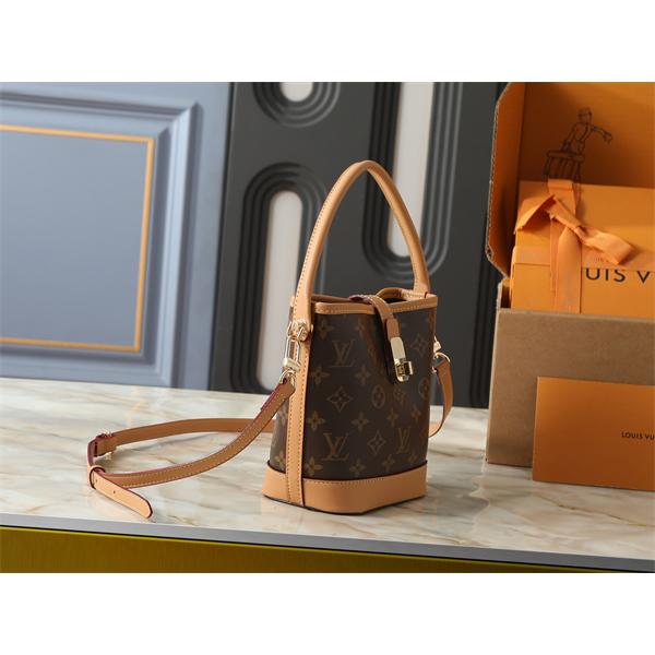 バケットバッグ 縦型フォルム LOUIS VUITTON ルイヴィトン コピー ショルダー付き きれいめ外出バッグ