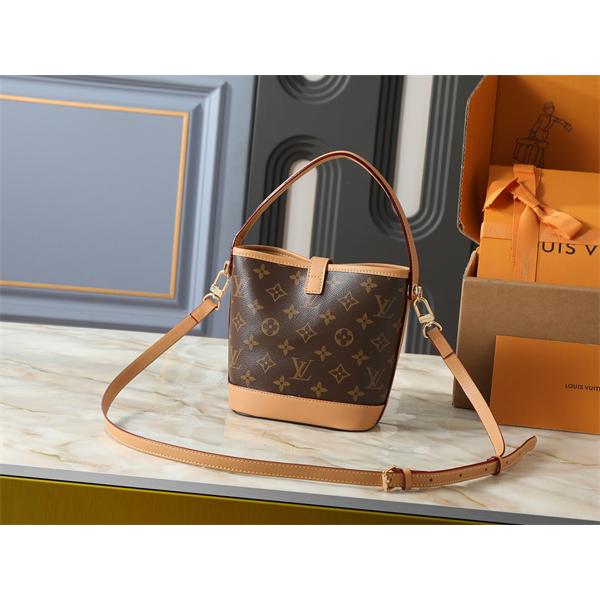 バケットバッグ 縦型フォルム LOUIS VUITTON ルイヴィトン コピー ショルダー付き きれいめ外出バッグ