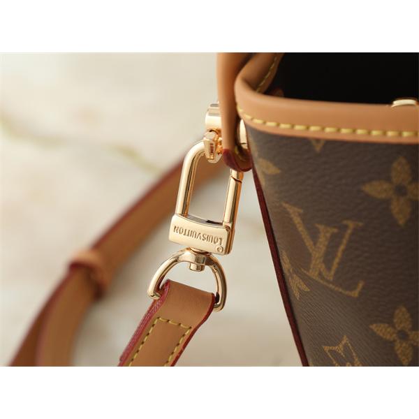 バケットバッグ 縦型フォルム LOUIS VUITTON ルイヴィトン コピー ショルダー付き きれいめ外出バッグ