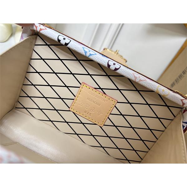 ミニトランクバッグ マルチカラーモノグラム ロック金具付き LOUIS VUITTON ルイヴィトン コピー 2WAY仕様 主役級アクセント