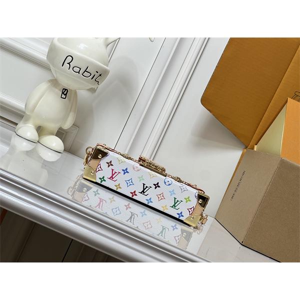ミニトランクバッグ マルチカラーモノグラム ロック金具付き LOUIS VUITTON ルイヴィトン コピー 2WAY仕様 主役級アクセント