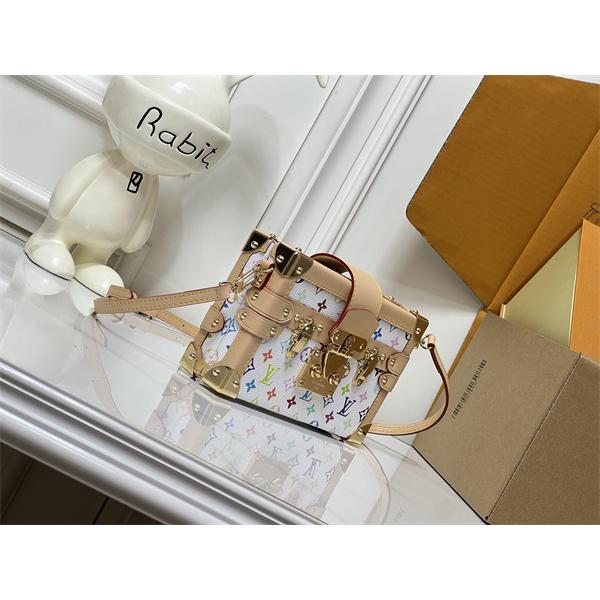 ミニトランクバッグ マルチカラーモノグラム ロック金具付き LOUIS VUITTON ルイヴィトン コピー 2WAY仕様 主役級アクセント