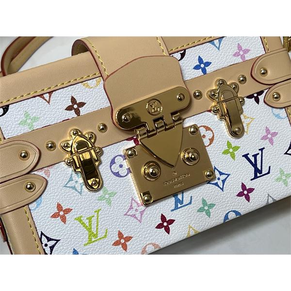 ミニトランクバッグ マルチカラーモノグラム ロック金具付き LOUIS VUITTON ルイヴィトン コピー 2WAY仕様 主役級アクセント