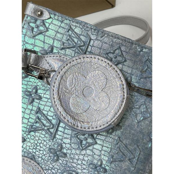 レザー調ハンドル LOUIS VUITTON ルイヴィトン コピー ショルダーバッグ 丸型チャーム付き ショップおすすめ