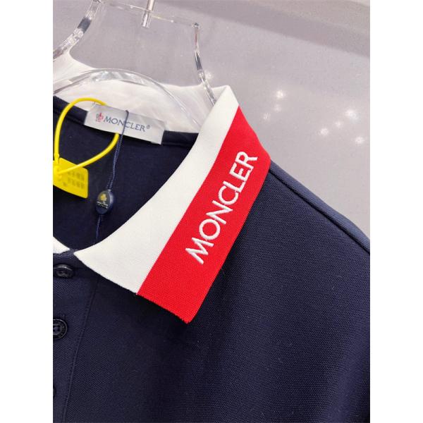 襟付きトップス ロゴ入り スマート見え MONCLER モンクレール コピー 半袖ポロ デイリー向け 即戦力アイテム