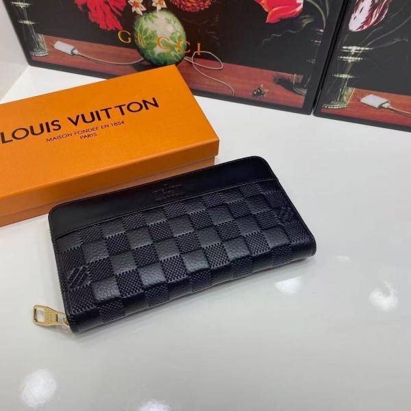 LOUIS VUITTON ルイヴィトン ラウンドファスナー長財布 ダミエ調エンボスレザー 大容量収納 使いやすい 売れ筋候補