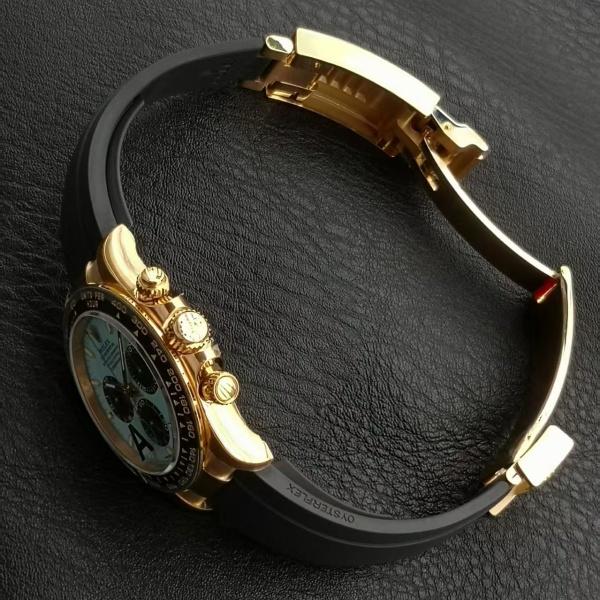 ROLEX ロレックス クロノグラフスタイル 自動巻き腕時計 ラバー仕様 デイリー主力 こなれ見え