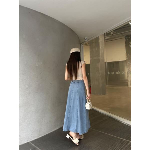 お洒落26SS☆☆LOEWE ロエベデニムロングスカートコピーファッション性抜群使い勝手