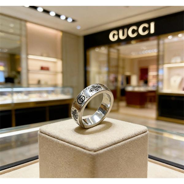 グッチリングコピー2026新作Anger ForestシリーズGUCCI アクセサリーメンズファッション上品シルバー色