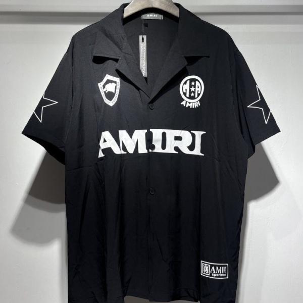 AMIRI コピー サッカーシャツセットアップ 半袖シャツ ショートパンツ 上下セット スポーツミックス 主役級 2026新作