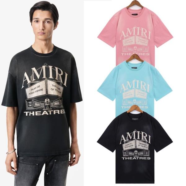 AMIRI コピー シアターグラフィックTシャツ ビッグプリント 半袖トップス 主役級 着映え 2026新作