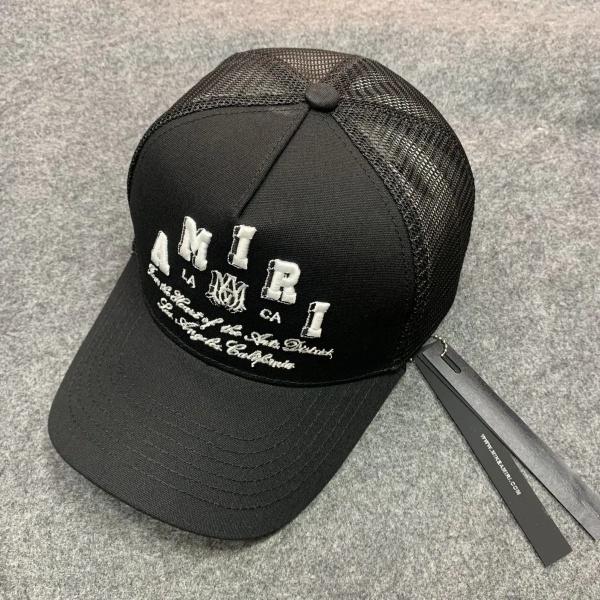 AMIRI コピー ロゴ刺繍メッシュキャップ 主役級 ストリート映え 人気上昇中 ベースボールキャップ