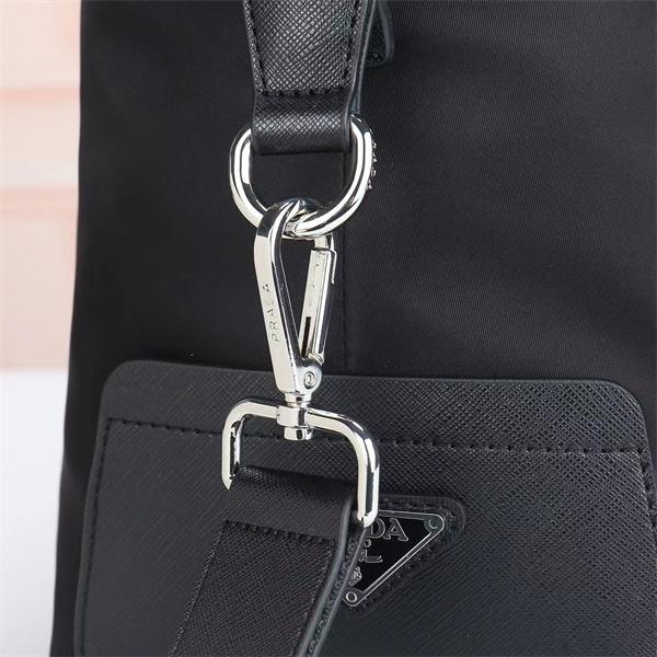 軽い防水2026最新プラダボストンバッグコピー PRADA メンズ収納性抜群黒色旅行用