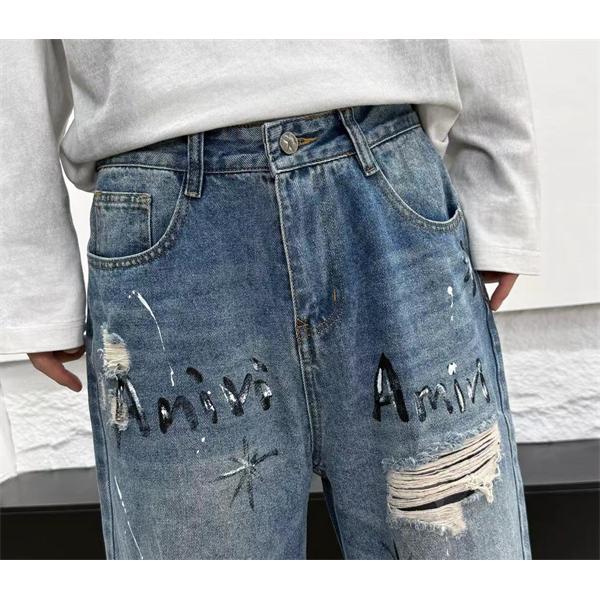 スターアート ダメージジーンズ デザイン性抜群 AMIRI アミリ コピー ジーンズ 着映えアイテム ストリートモード 高評価候補