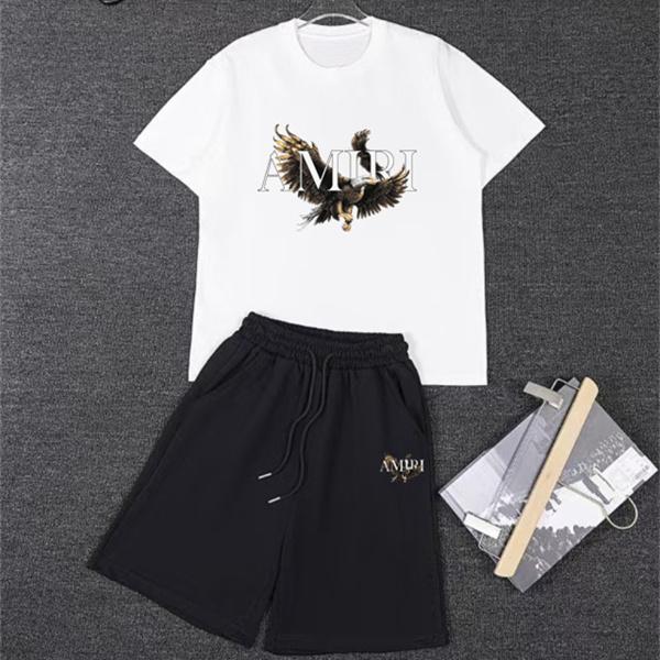フロントエンブレム スポーツカジュアルセットアップ こなれ見え AMIRI アミリ コピー セットアップ トレンドアイテム サマーコーデ
