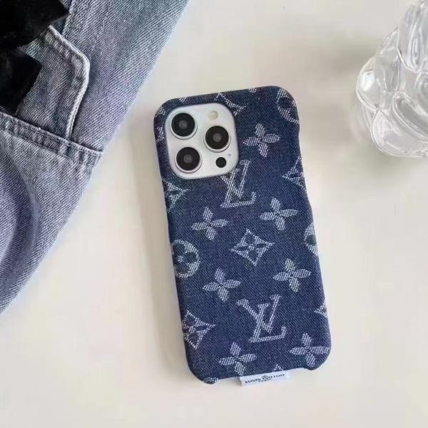 LOUIS VUITTON コピー IPHONE17 新作 ジャカードデニム iPhoneケース ファブリック調 注目アイテム トレンド