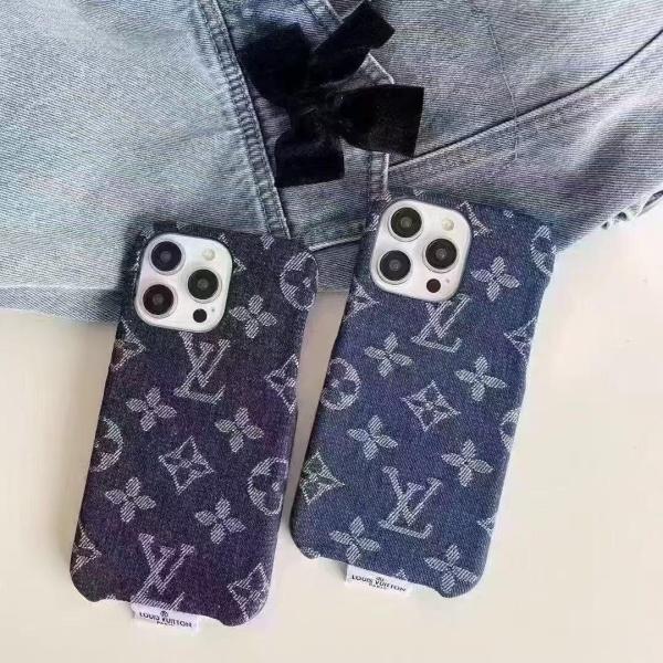 LOUIS VUITTON コピー IPHONE17 新作 ジャカードデニム iPhoneケース ファブリック調 注目アイテム トレンド