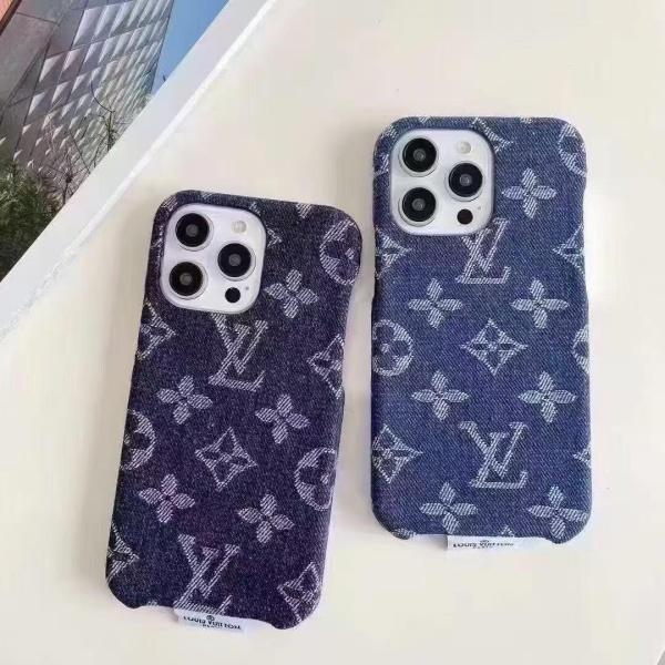 LOUIS VUITTON コピー IPHONE17 新作 ジャカードデニム iPhoneケース ファブリック調 注目アイテム トレンド