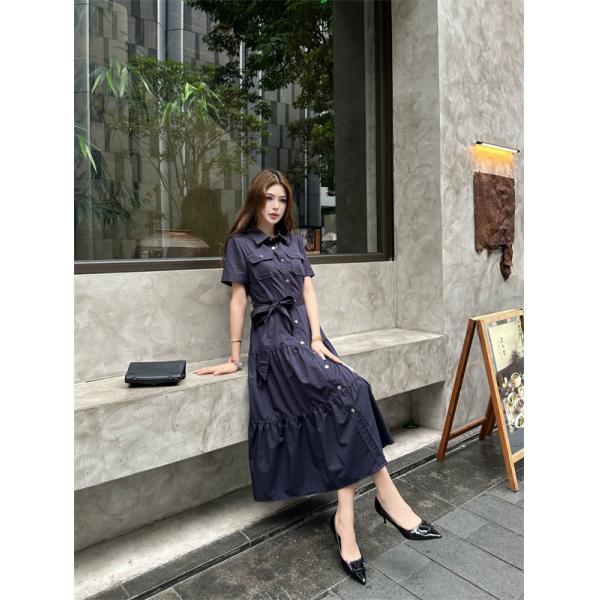 上質フェミニン ティアードロングワンピース 軽やか素材 DIOR ディオール コピー ワンピース きれいめスタイル 都会的モード感