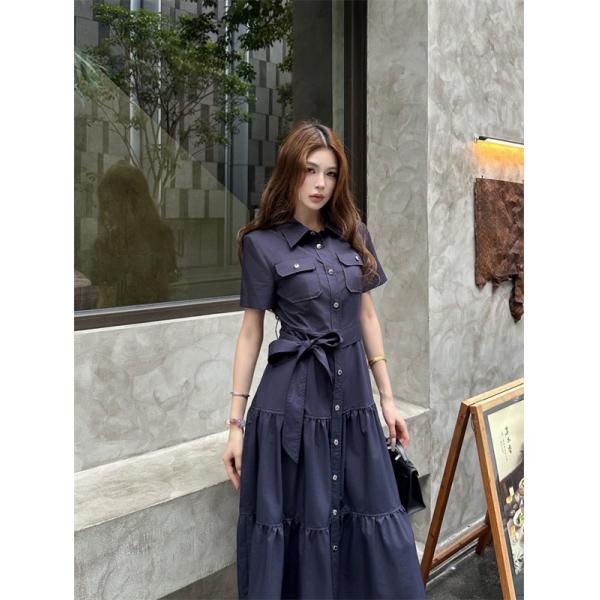 上質フェミニン ティアードロングワンピース 軽やか素材 DIOR ディオール コピー ワンピース きれいめスタイル 都会的モード感