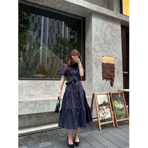 上質フェミニン ティアードロングワンピース 軽やか素材 DIOR ディオール コピー ワンピース きれいめスタイル 都会的モード感