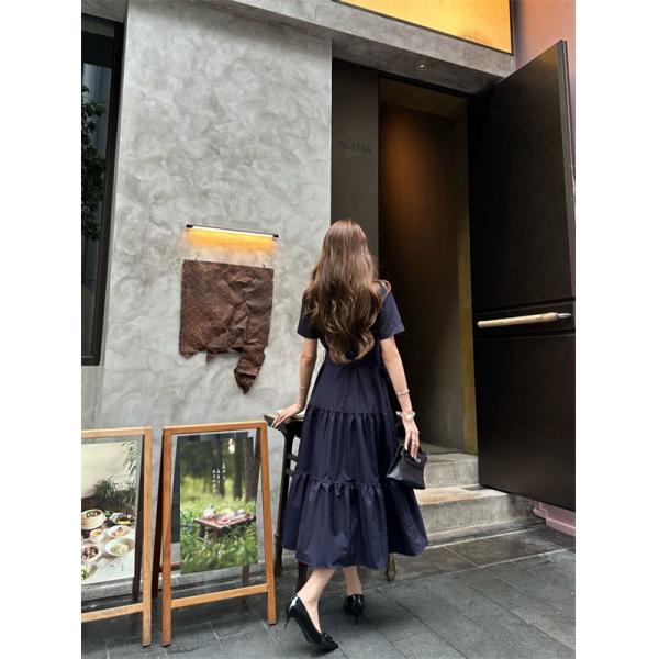 上質フェミニン ティアードロングワンピース 軽やか素材 DIOR ディオール コピー ワンピース きれいめスタイル 都会的モード感
