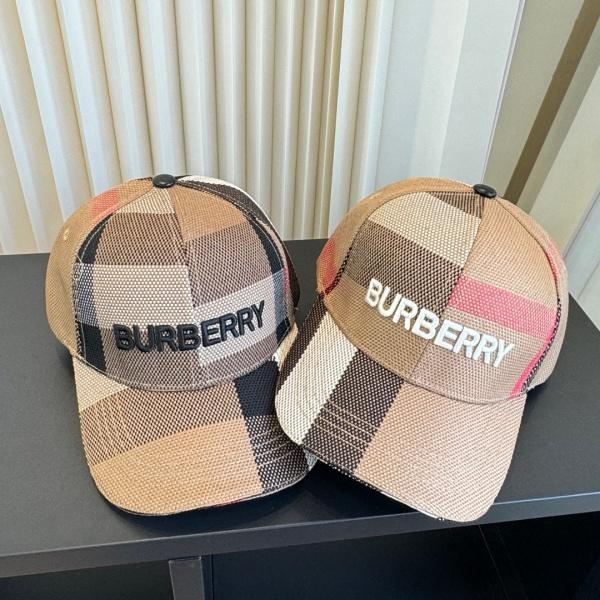 BURBERRY バーバリー 2026 クラシックチェックロゴ刺繍ベースボールキャップ ユニセックス サマーキャップ