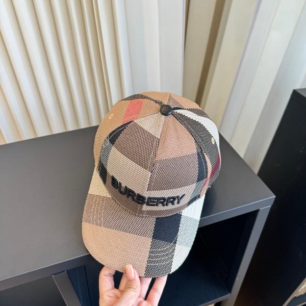 BURBERRY バーバリー 2026 クラシックチェックロゴ刺繍ベースボールキャップ ユニセックス サマーキャップ