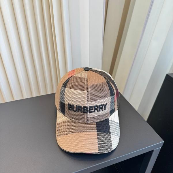 BURBERRY バーバリー 2026 クラシックチェックロゴ刺繍ベースボールキャップ ユニセックス サマーキャップ