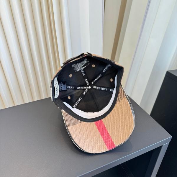 BURBERRY バーバリー 2026 クラシックチェックロゴ刺繍ベースボールキャップ ユニセックス サマーキャップ