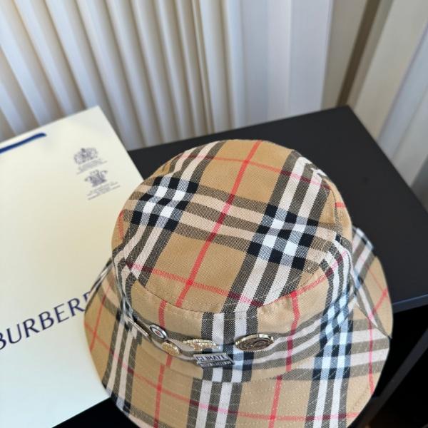BURBERRY バーバリー 2026  ヴィンテージチェックバケットハット ワッペンデザイン ユニセックス クラシックスタイル