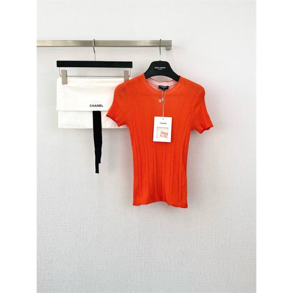Chanel シャネルtシャツコピー26SSトレンド新作☆ニットウェア半袖エレガントスタイル４色