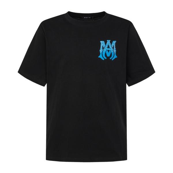 AMIRI アミリ 2026新作 ラインストーン ロゴプリント 半袖Tシャツ コットン クルーネック オーバーサイズ 人気