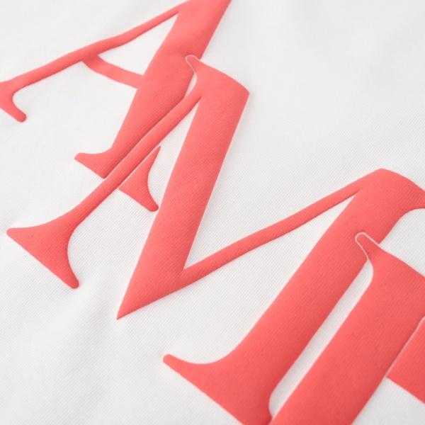 AMIRI アミリ 2026新作 発泡ロゴプリント 半袖Tシャツ コットン クルーネック オーバーサイズ 人気