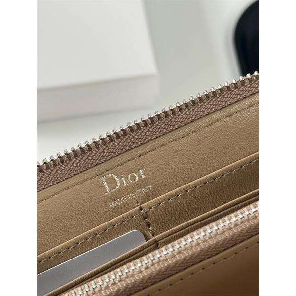 2026最新ディオール長財布コピー収納性抜群カーキ色Dior B512 サイズ 19x10.5㎝