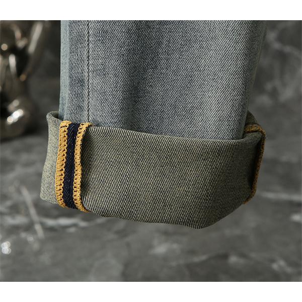 アート刺繍デニムパンツ ライトカラー 着回し対応 LOUIS VUITTON ルイヴィトン コピー デニムパンツ 再入荷おすすめ