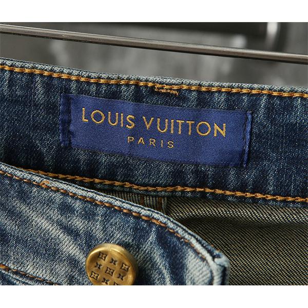 アート刺繍デニムパンツ ライトカラー 着回し対応 LOUIS VUITTON ルイヴィトン コピー デニムパンツ 再入荷おすすめ
