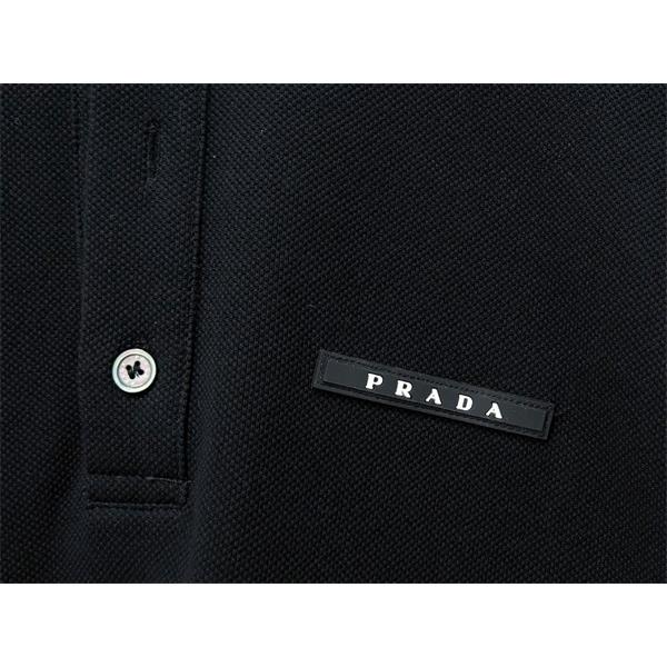 半袖ポロシャツ ホワイト 襟ラインデザイン クールビズ対応 PRADA プラダ コピー ポロシャツ 清潔感スタイル 売れ筋モデル