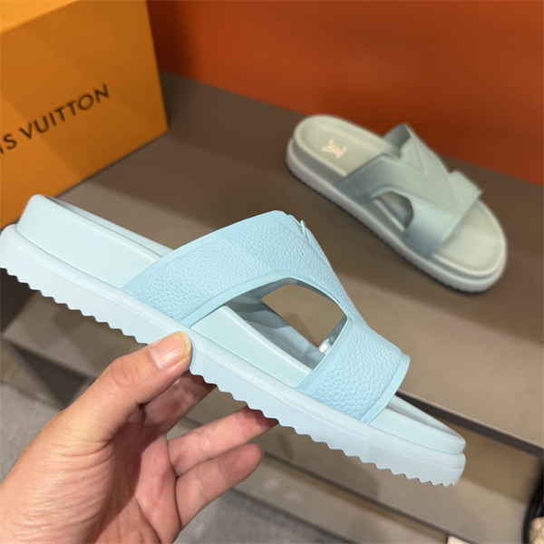 LOUIS VUITTON ☆ルイヴィトンサンダルスーパーコピー通気性抜群2026春夏流行りブルー色