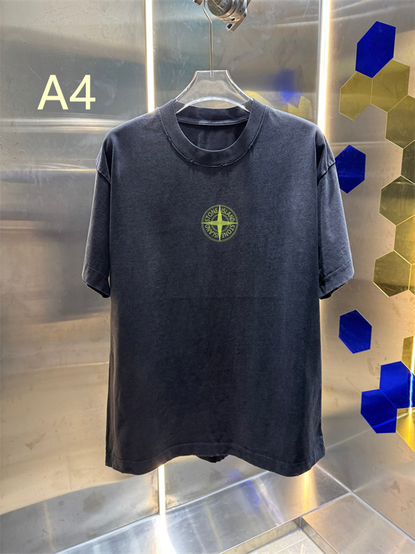 ウォッシュ加工 ワンポイントデザイン 春夏コーデ向け STONE ISLAND ストーンアイランド コピー 半袖トップス 話題アイテム 売れ筋