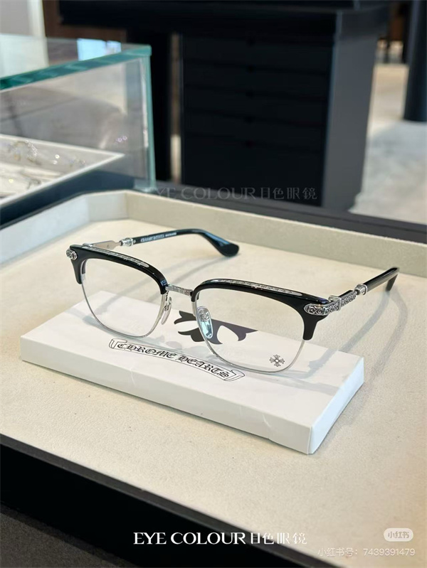 Chrome Heartsクロムハーツ眼鏡コピー☆MODEL：VERTICAL SMILE SIZE：54口18-146