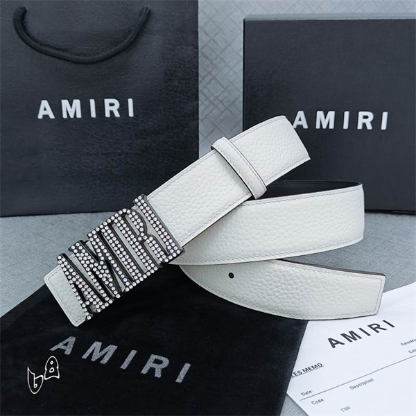 AMIRI 【2026新作】上質な本革を使用した ビジネススタイルアミリベルト