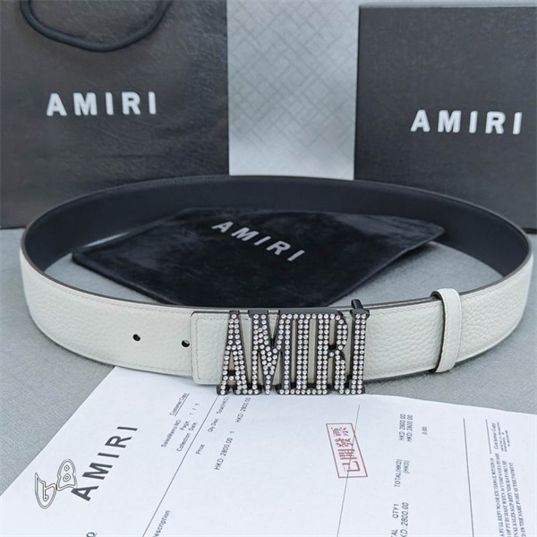 AMIRI 【2026新作】上質な本革を使用した ビジネススタイルアミリベルト