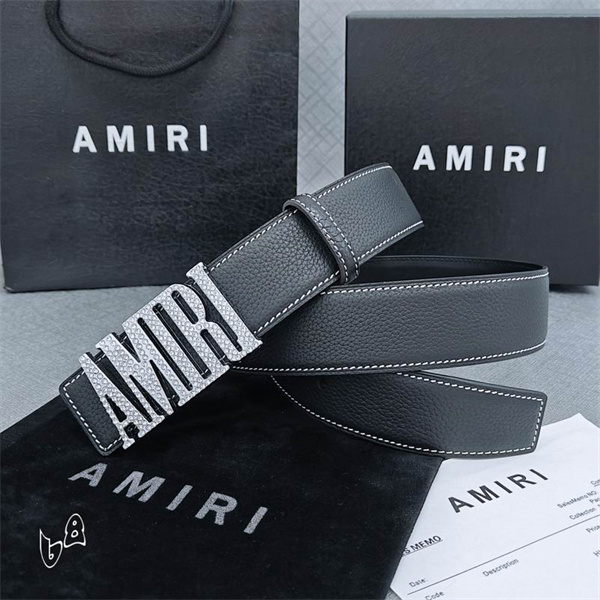 AMIRI 【2026新作】上質な本革を使用した ビジネススタイルアミリベルト