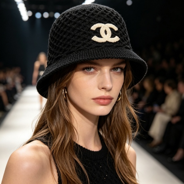 2026新作 CHANEL シャネル 透かし編みバケットハット レディース サマーニット帽 軽量通気性 ワイドブリム ココマークデザイン