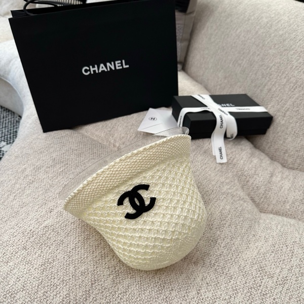 2026新作 CHANEL シャネル 透かし編みバケットハット レディース サマーニット帽 軽量通気性 ワイドブリム ココマークデザイン