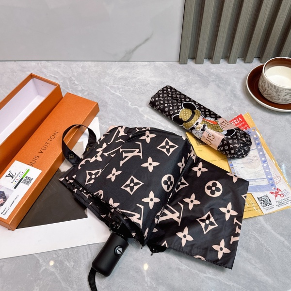 2026新作 LOUIS VUITTON 激安 ルイヴィトン 全自動折りたたみ傘 晴雨兼用 UVカット 遮熱 軽量 ワンタッチ開閉 ギフトBOX付き